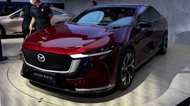 The new Mazda EZ-6 front 3/4