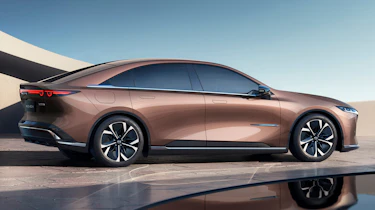 The new Mazda EZ-6 side shot