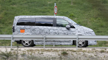 Electric Mercedes V-Class - side
