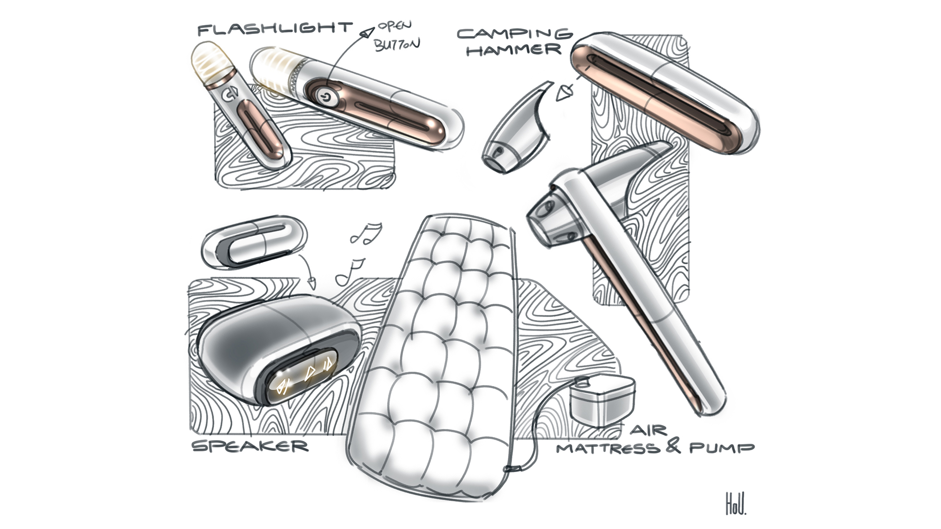 Sketches of the new Smart #5 mid-size SUV - interior 