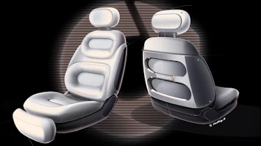 Sketches of the new Smart #5 mid-size SUV - seats