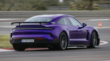 Porsche Taycan Turbo GT - rear action