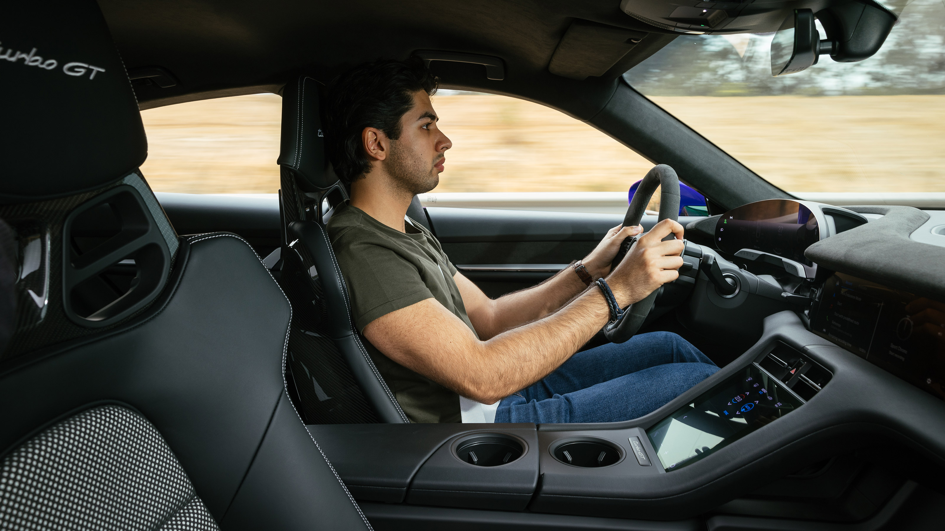Porsche Taycan Turbo GT - Yousuf Ashraf driving