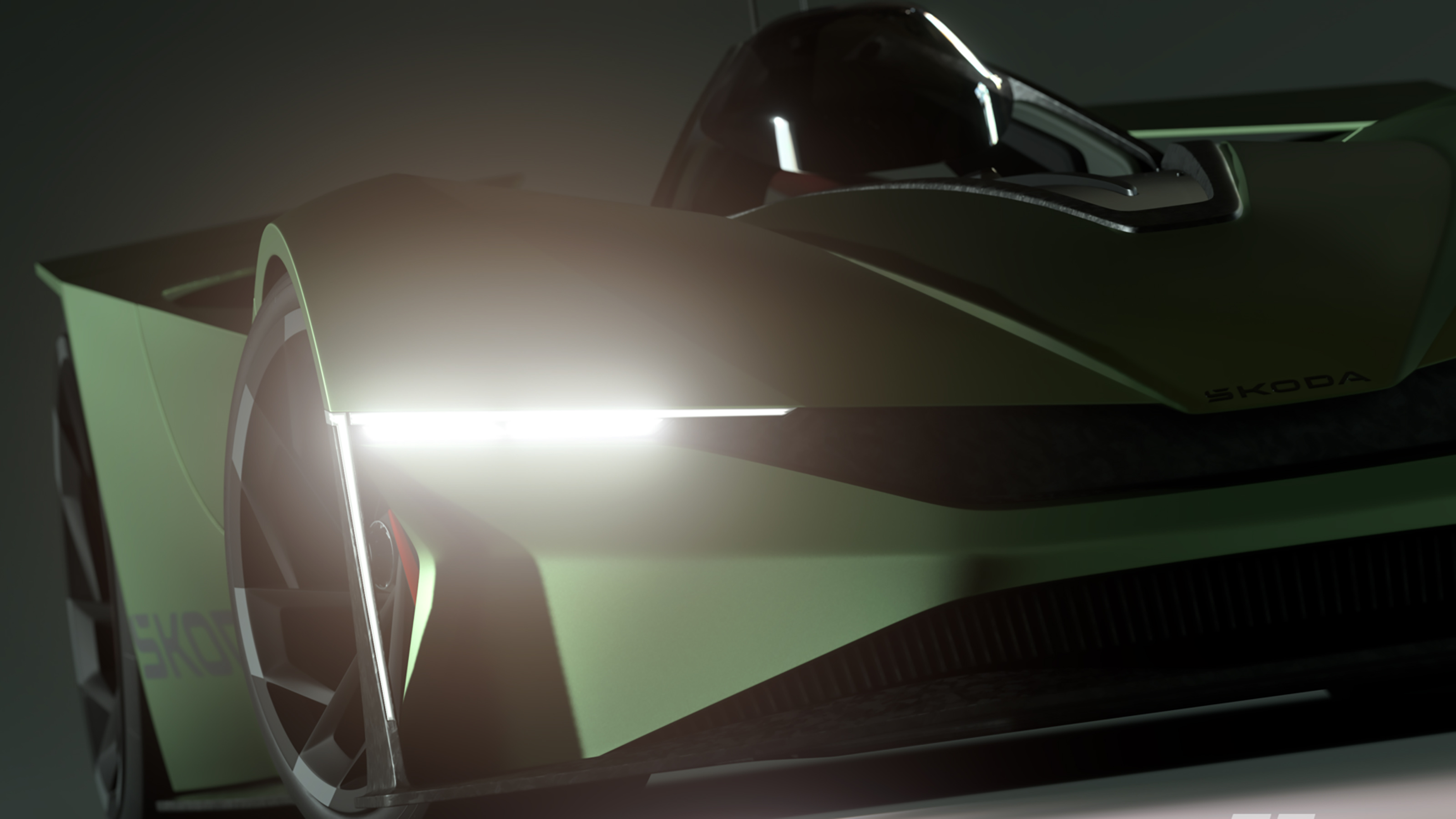 Skoda Vision Gran Turismo - headlight 