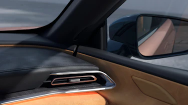 The new Mazda EZ-6 front air vent and LED lights