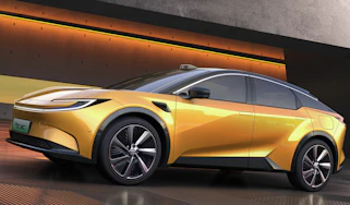 New Toyota bZ3C front 3/4
