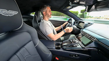 Richard Ingram driving the Aston Martin Vantage