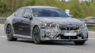 M5 spy shot - front 3/4 on the road
