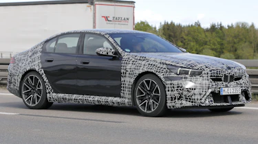 M5 spy shot - side shot on the road