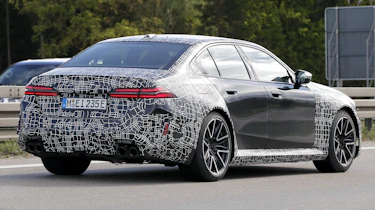 M5 spy shot - rear 3/4 on the road