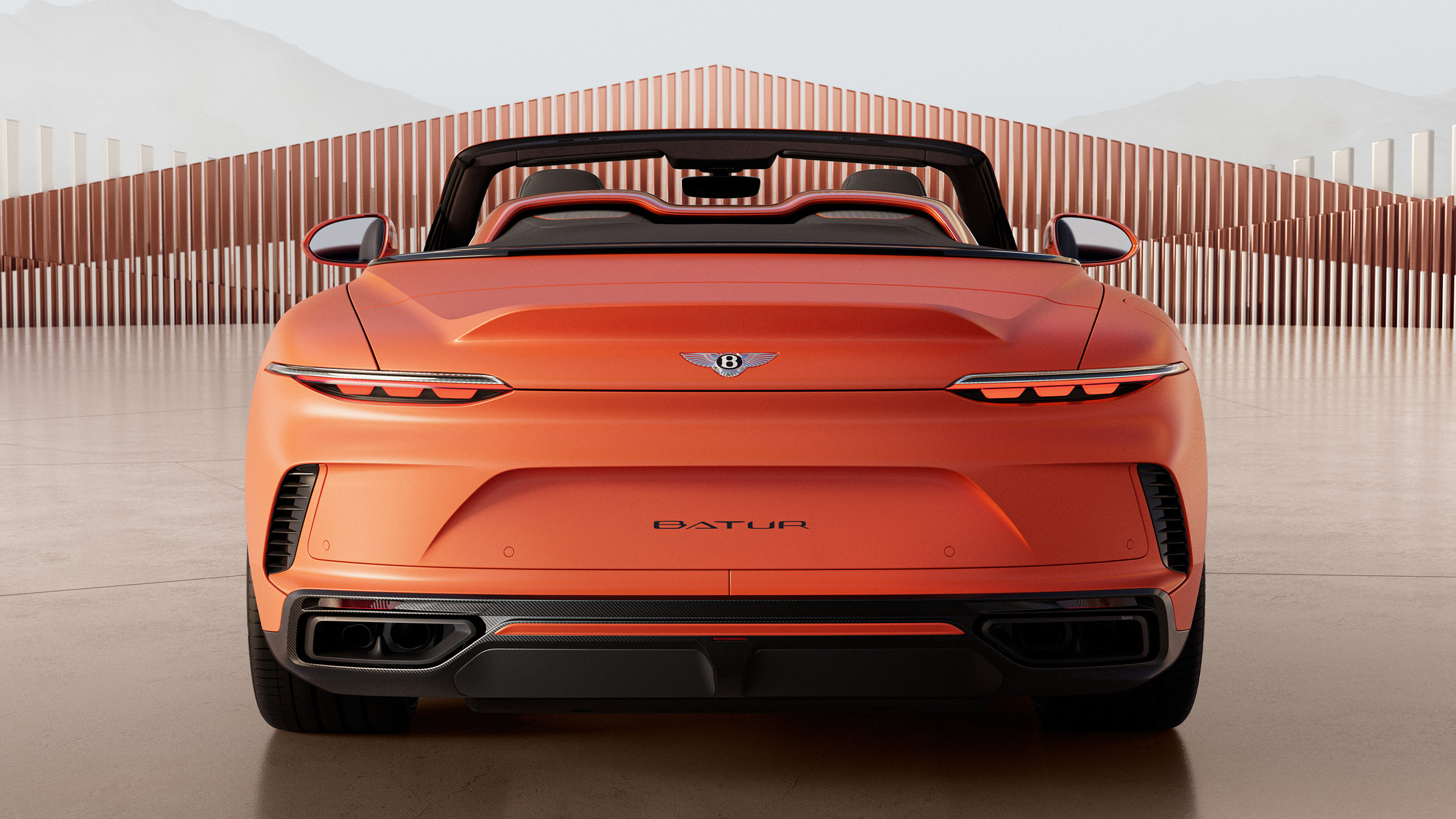 Bentley Batur Convertible - full rear