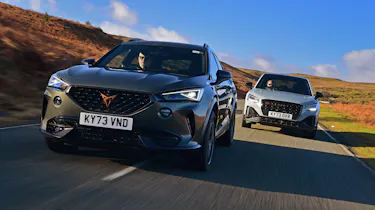 Cupra Formentor and Audi SQ2 - front tracking