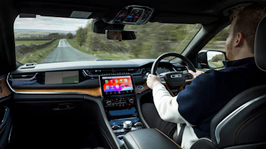 Ellis Hyde driving the Jeep Grand Cherokee 4xe