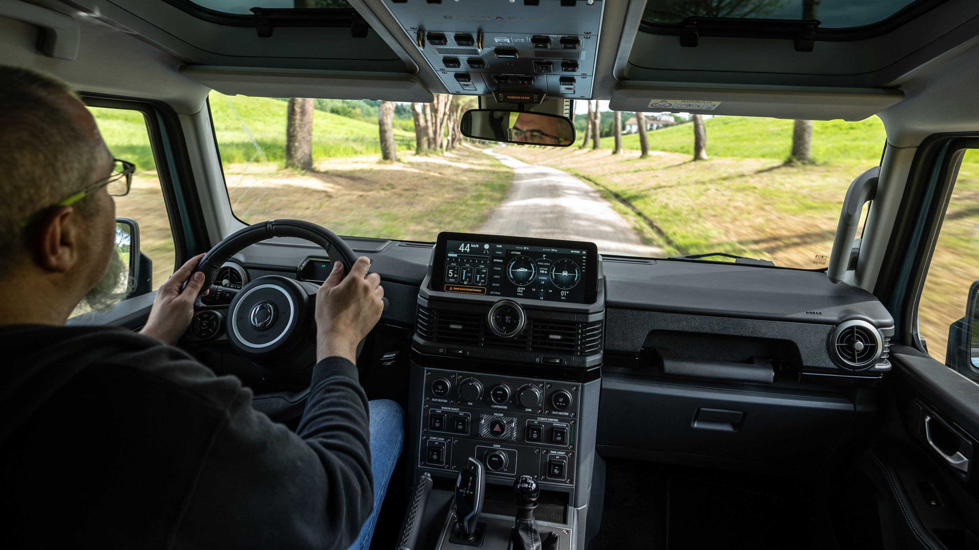 Dean Gibson driving the Ineos Quartermaster