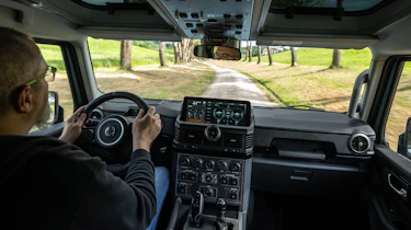 Dean Gibson driving the Ineos Quartermaster