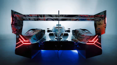 Julie Mehretu BMW Art Car - full rear