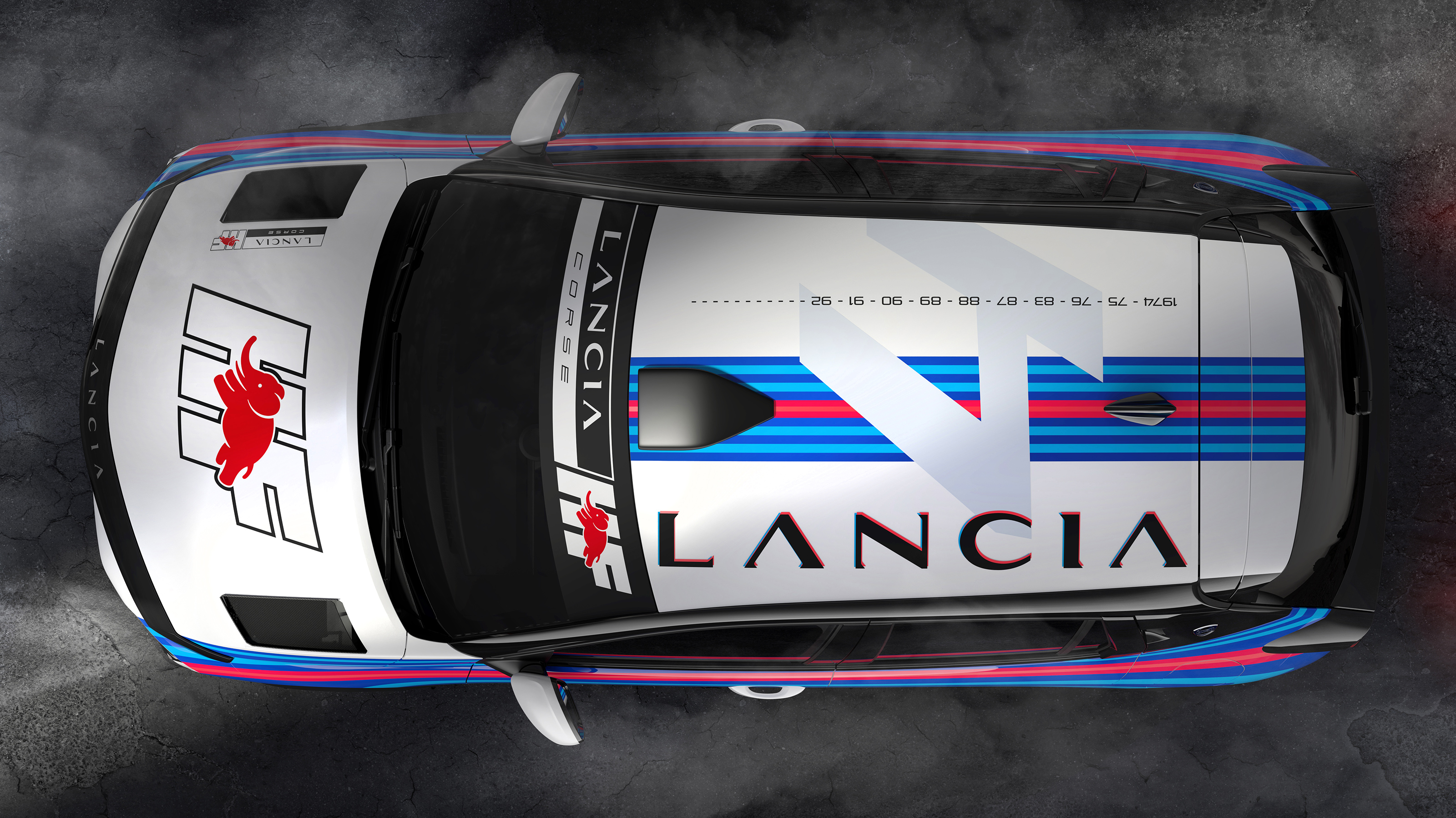 Lancia Ypsilon HF overhead shot