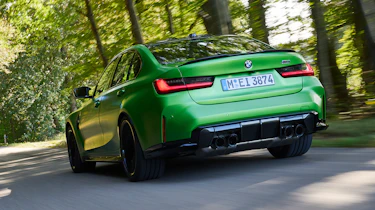 BMW M3 Saloon dynamic rear 3/4