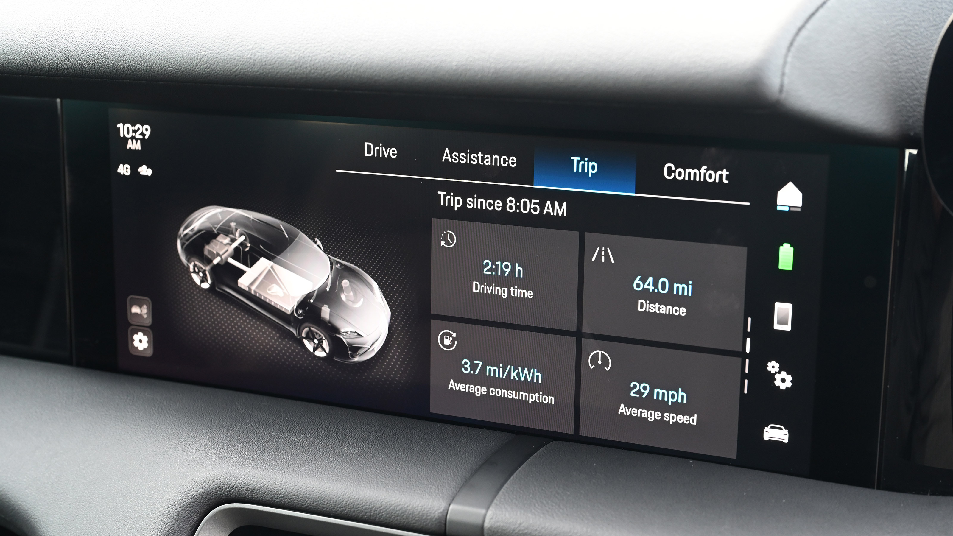 Porsche Taycan facelift - infotainment