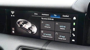 Porsche Taycan facelift - infotainment