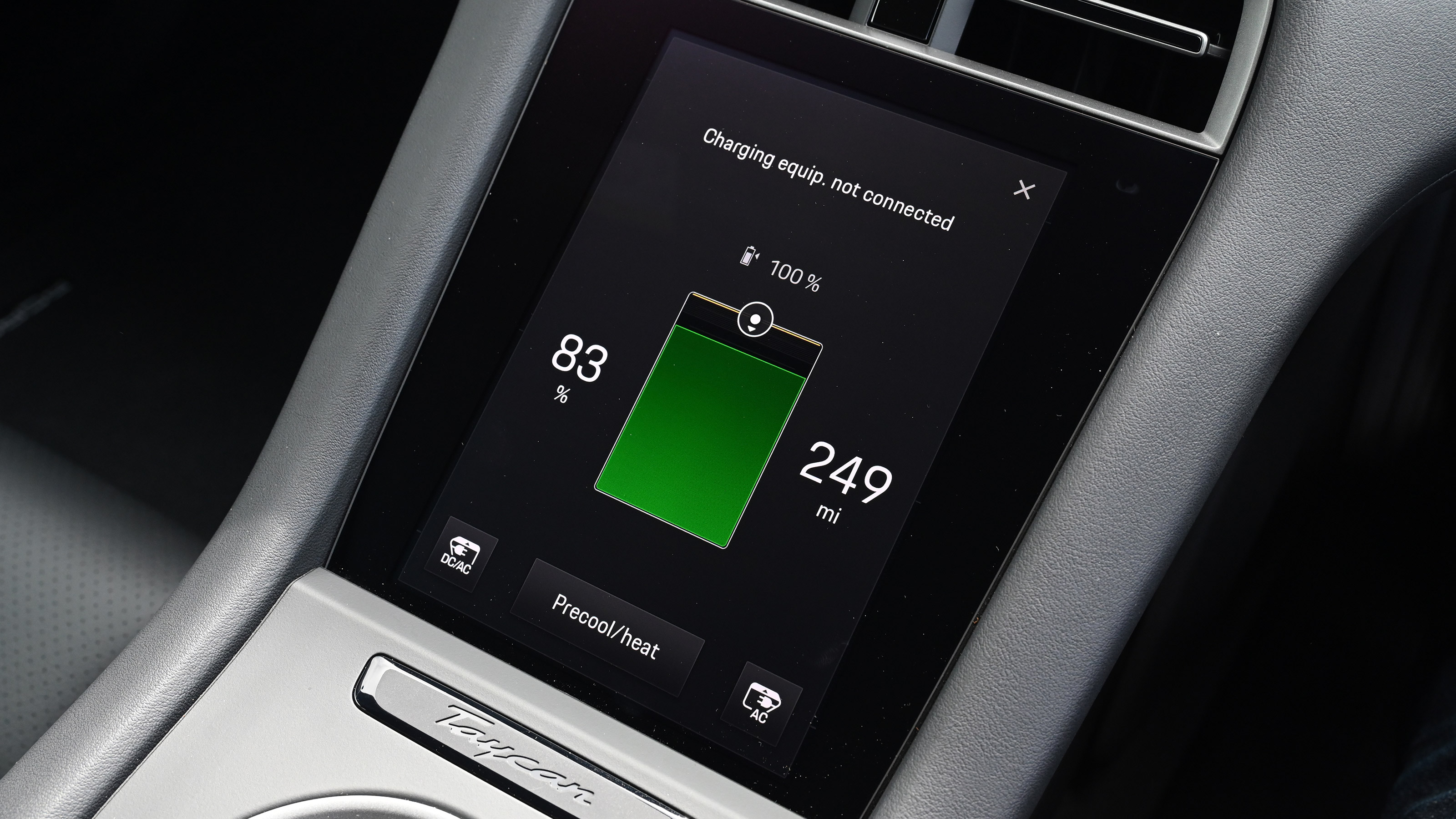 Porsche Taycan facelift - charge status