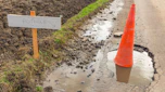 Pothole sign