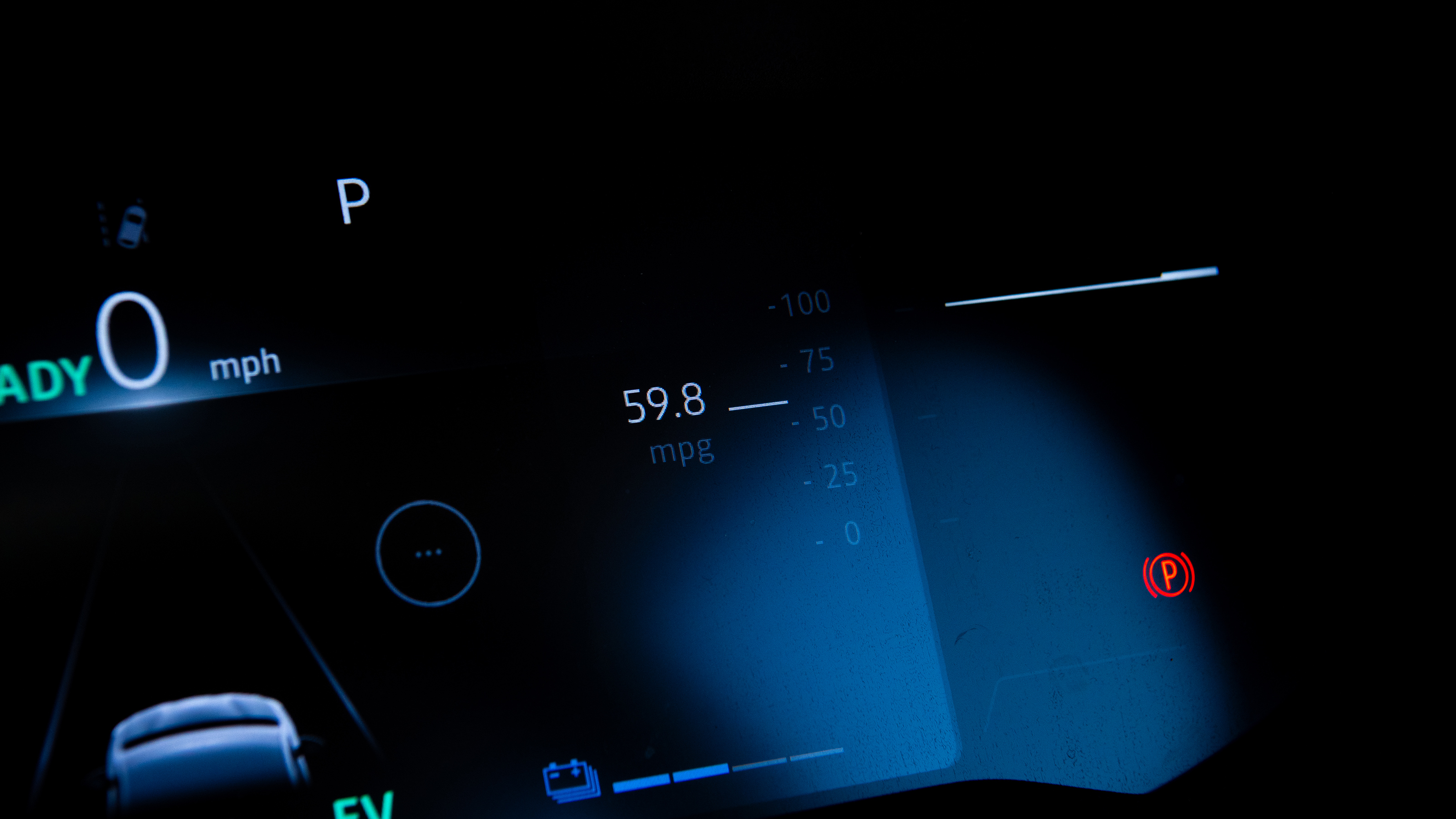Renault Clio - dashboard MPG reading