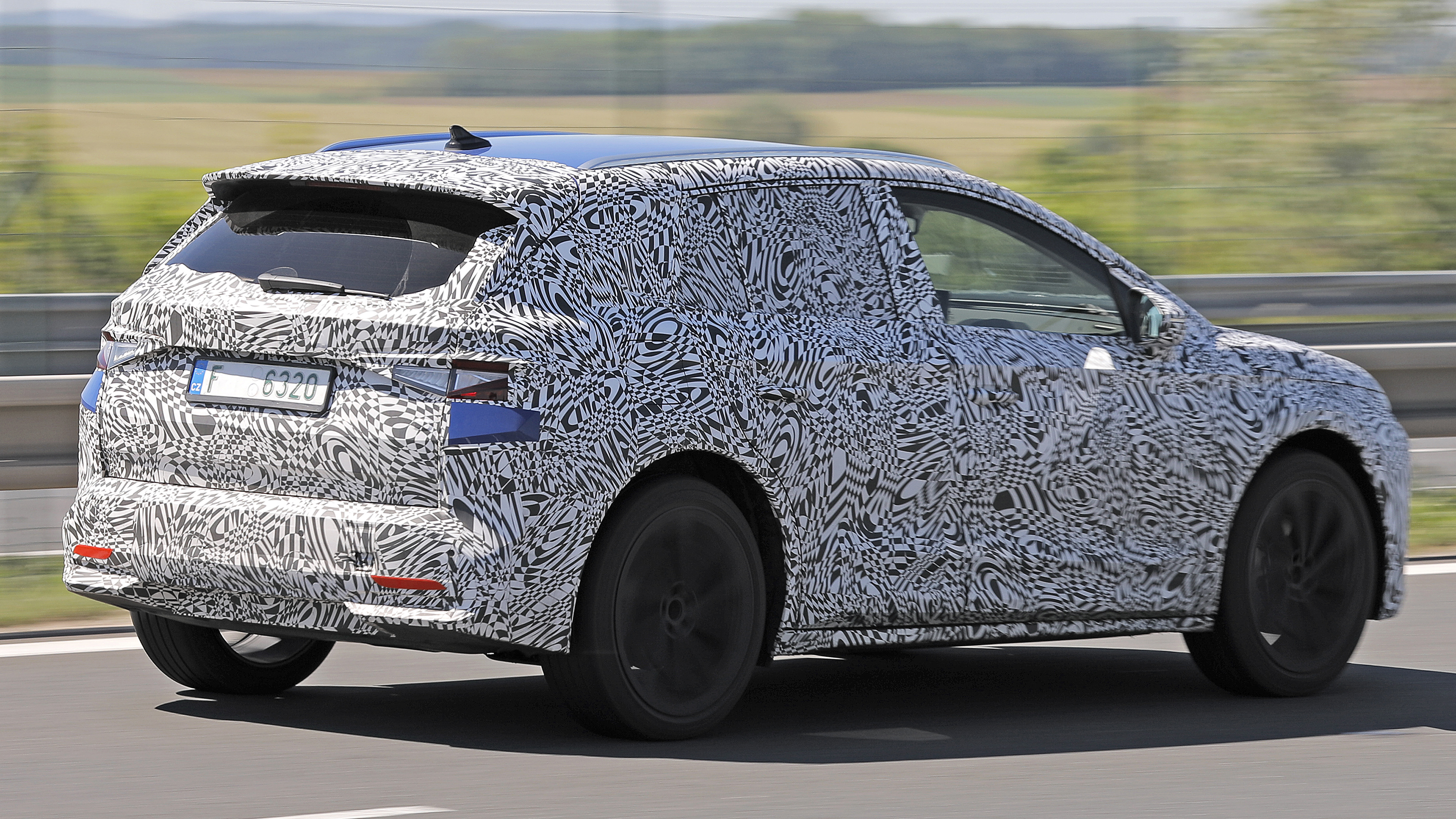 Skoda Elroq electric SUV - rear 3/4