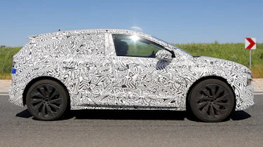 Skoda Elroq electric SUV - stationary side on