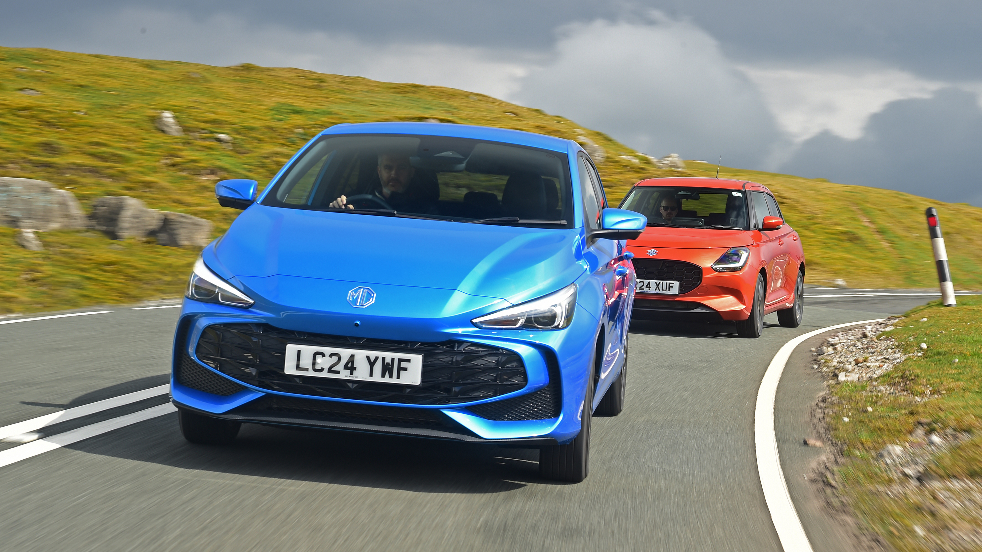 MG3 and Suzuki Swift - front cornering