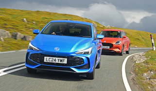 MG3 and Suzuki Swift - front cornering