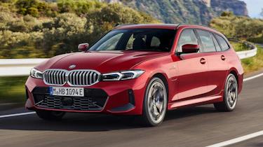 BMW 3 Series Touring Facelift dynamic front 3/4