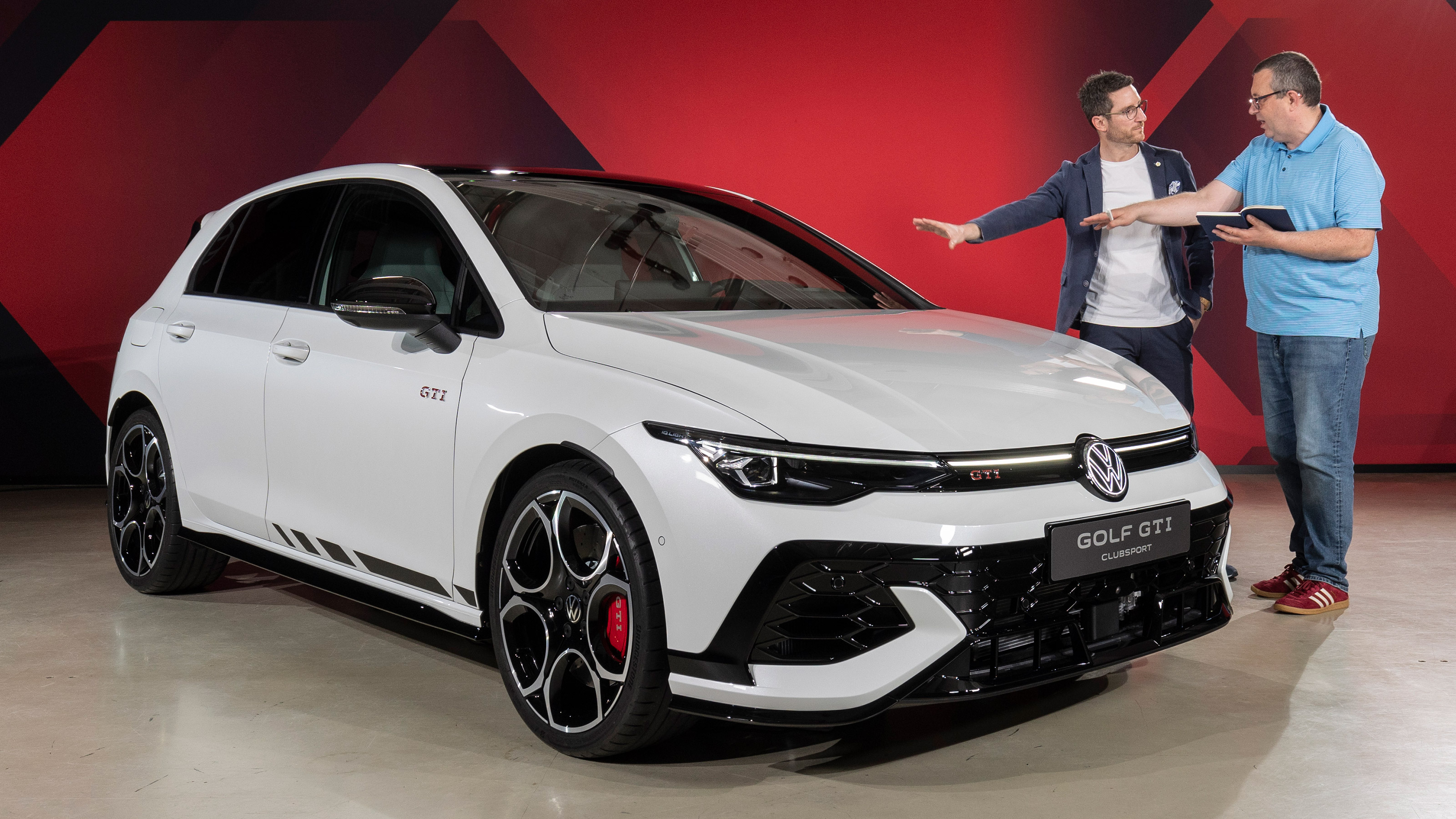 John McIlroy with the Volkswagen Golf GTI Clubsport