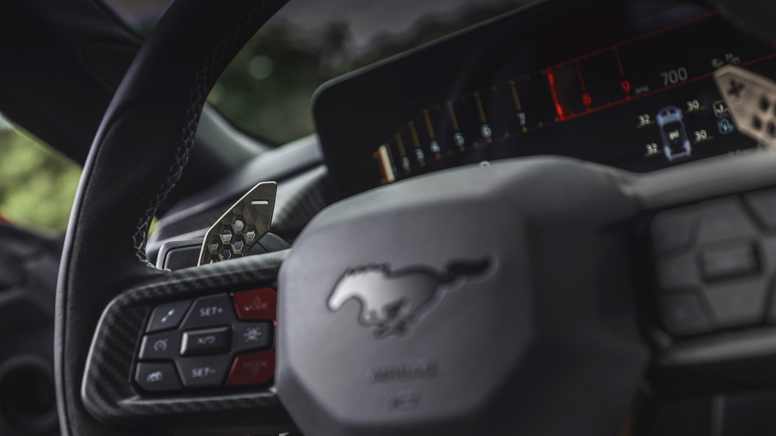 Ford Mustang GTD steering wheel