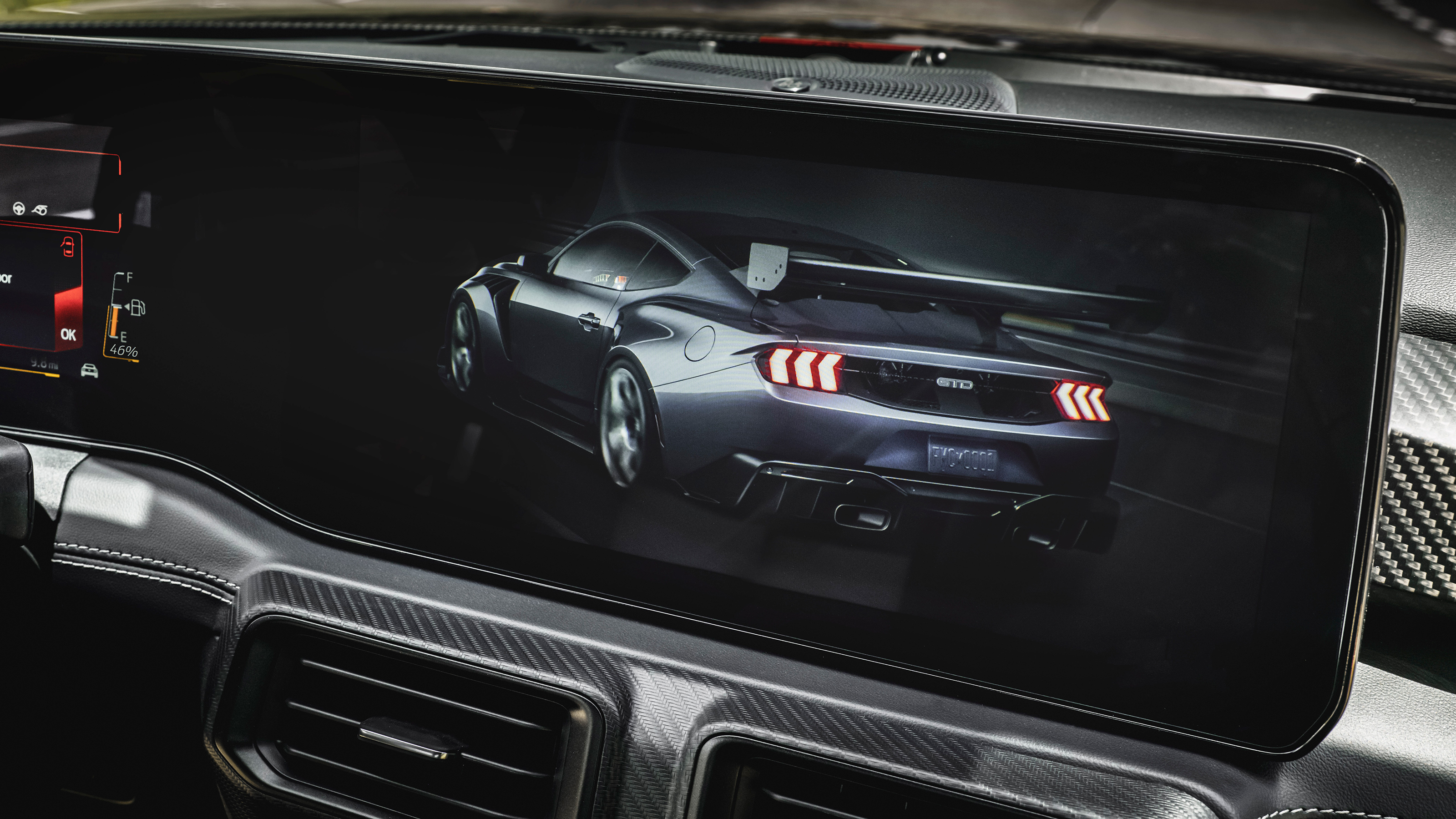 Ford Mustang GTD infotainment screen