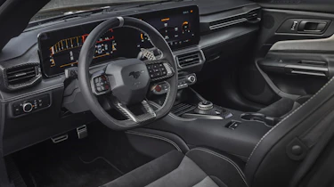 Ford Mustang GTD interior view through drivers window