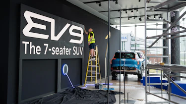 EV9 wall sign