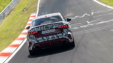 Audi RS 3 facelift disguised 2024 rear