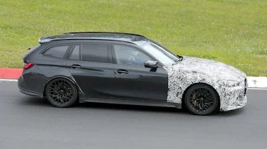 BMW M3 CS Touring (camouflaged) - side action
