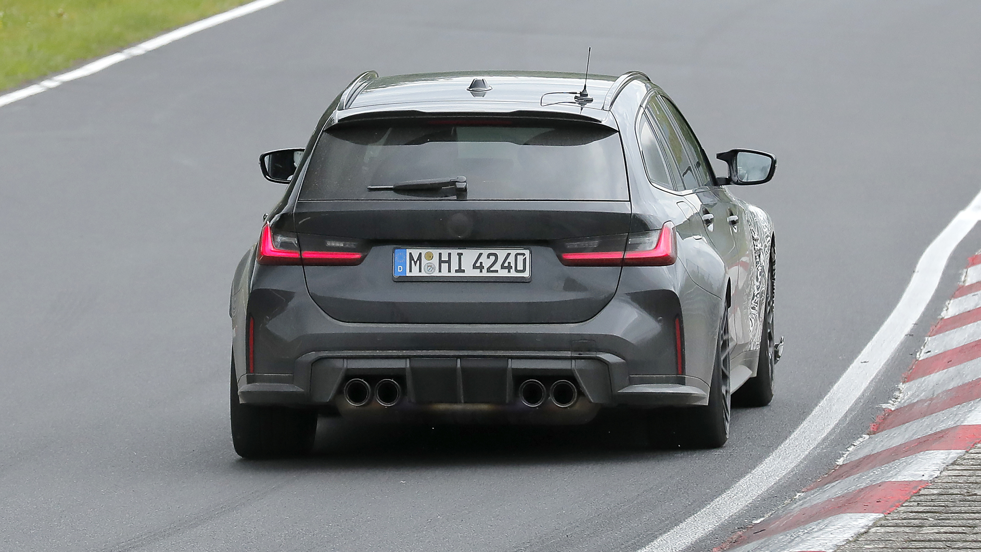 BMW M3 CS Touring (camouflaged) - rear action