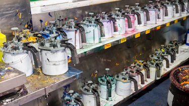 Assortment of paints and dyes