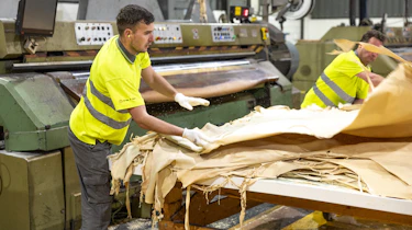 Bridge of Weir technician working on the production line