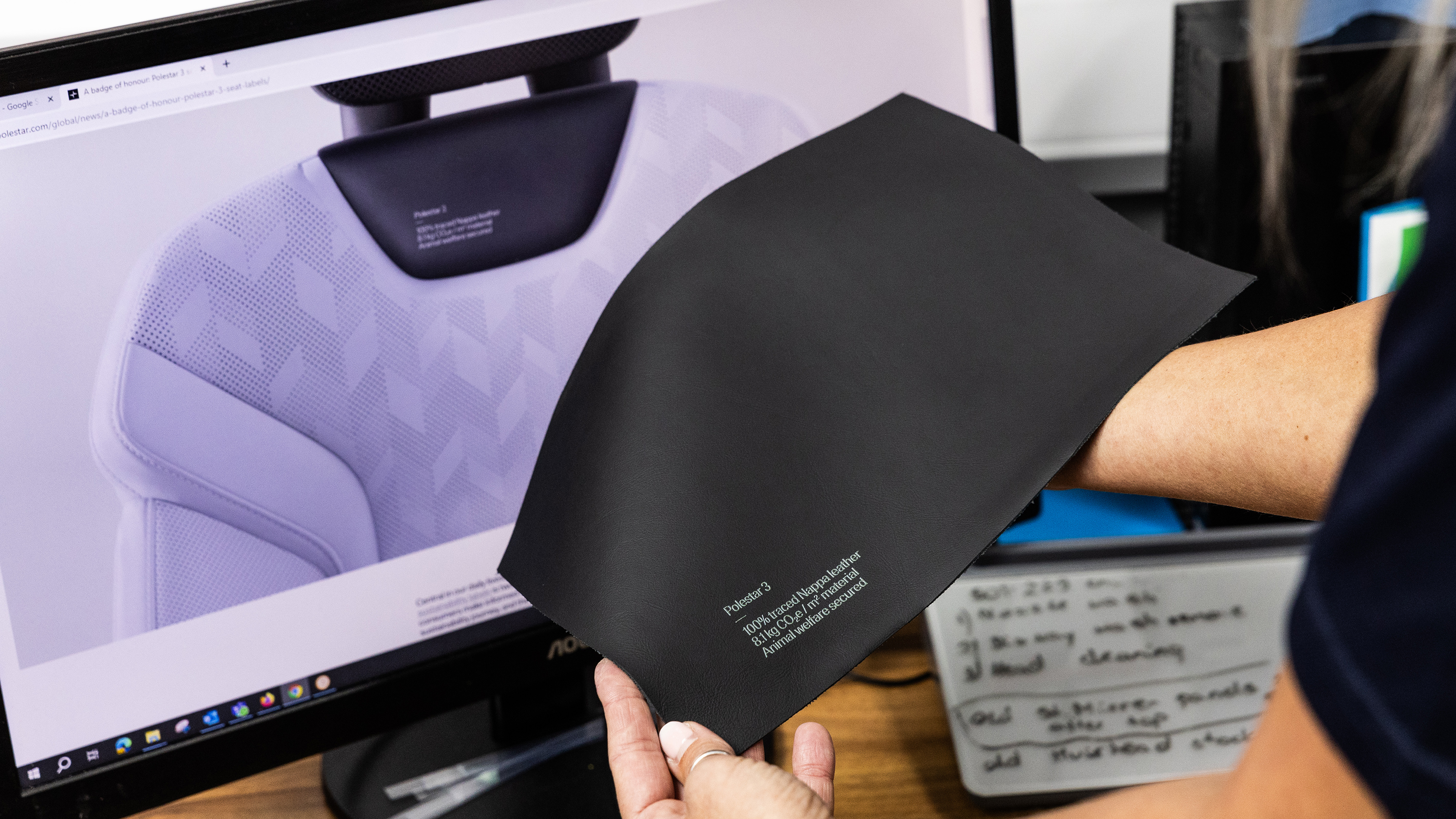 Polestar 3 leather sample