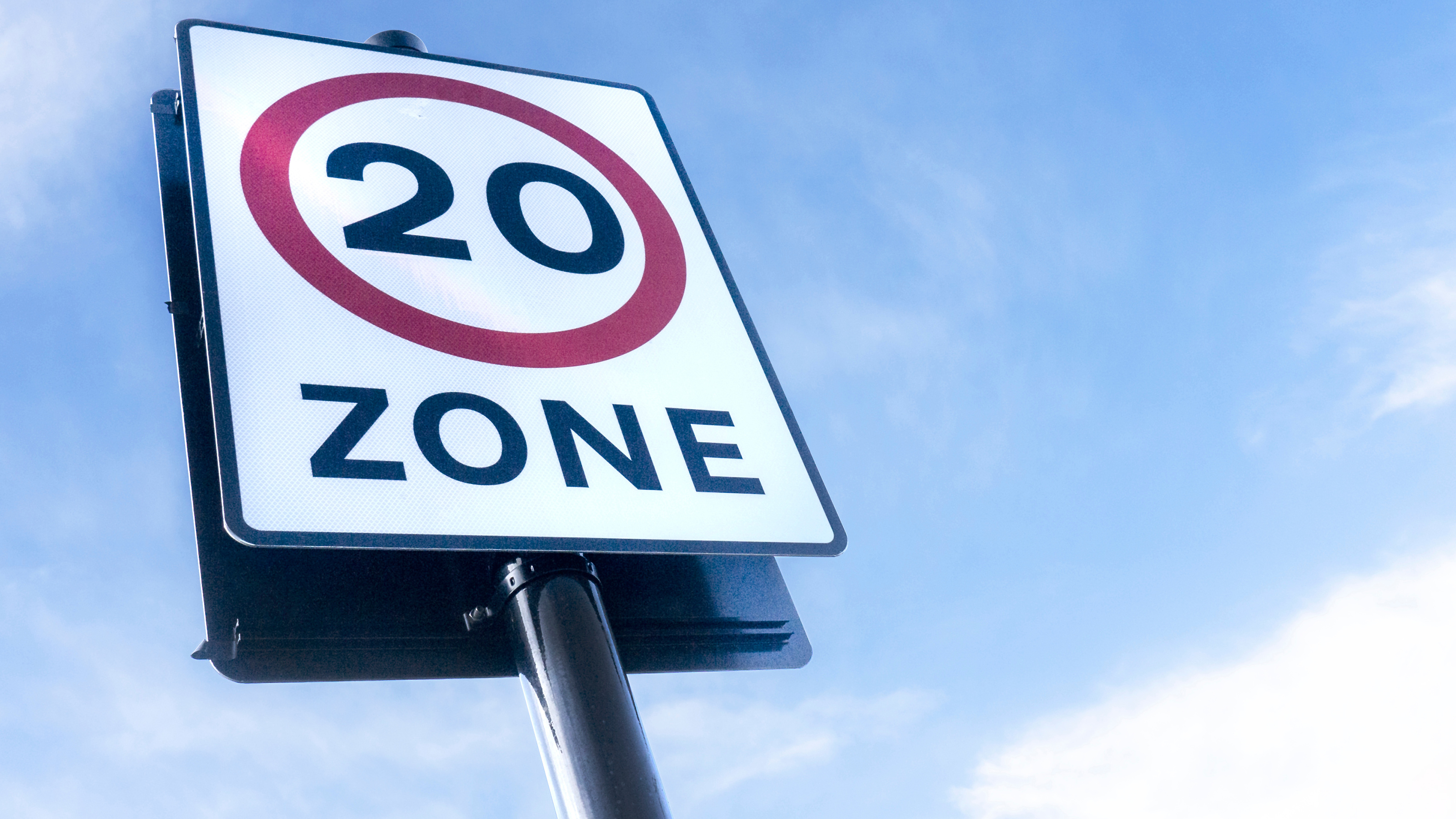 '20 zone' roadsign