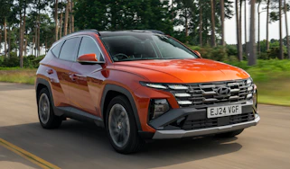 New Hyundai Tucson hybrid - front tracking