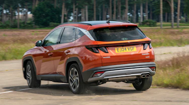 New Hyundai Tucson hybrid - rear cornering