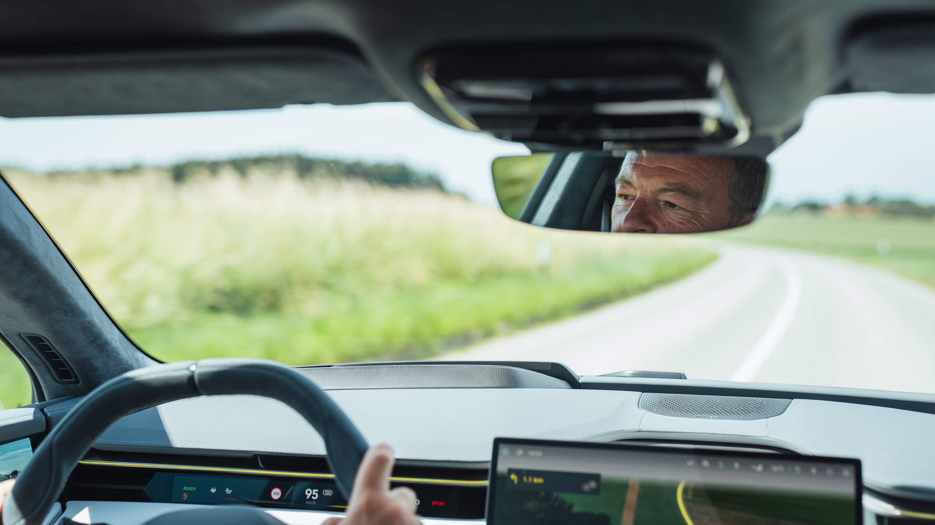 Lotus Emeya in-car driving