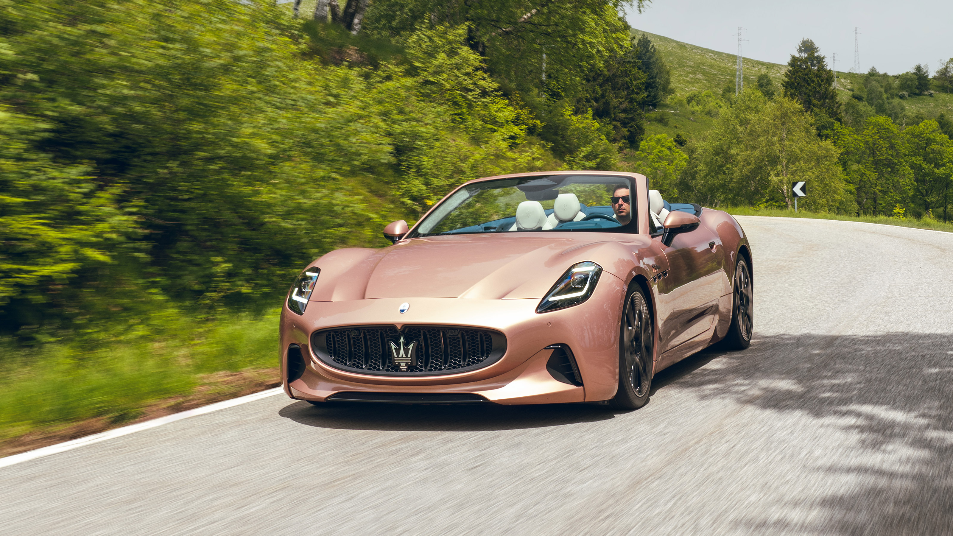 Maserati GranCabrio Folgore - front action