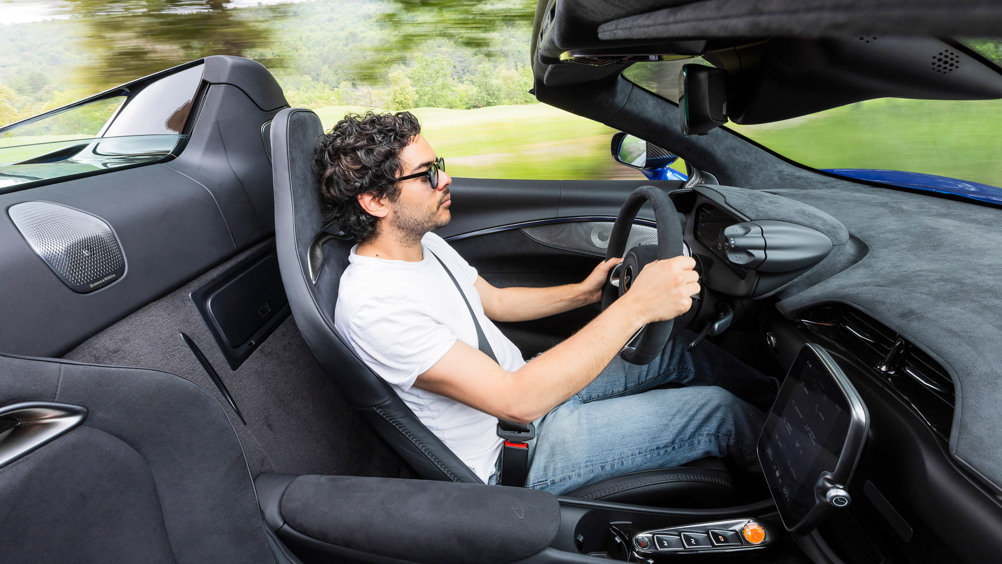 Jordan Katsianis driving the McLaren Artura Spider