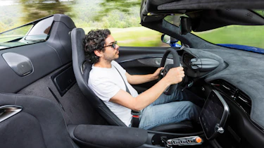 Jordan Katsianis driving the McLaren Artura Spider